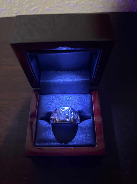 Men’s SOLID .925 sterling silver Bald Eagle ring